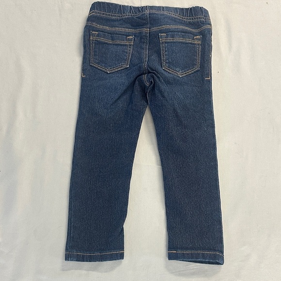Old Navy - Gender Neutral Kids Dark Blue Jeans w/ elastic waistband - Picture 3 of 4